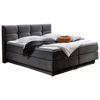 BOXSPRINGBETT 180/200 cm  in Grau  - Schwarz/Grau, KONVENTIONELL, Kunststoff/Textil (180/200cm) - Carryhome