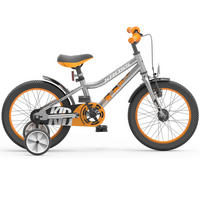 KINDERFAHRRAD 16 Zoll  - Silberfarben/Orange, KONVENTIONELL, Metall (55/25/30cm)