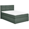 BOXSPRINGBETT 140/200 cm  in Dunkelgrün  - Dunkelgrün/Schwarz, KONVENTIONELL, Textil (140/200cm) - Carryhome