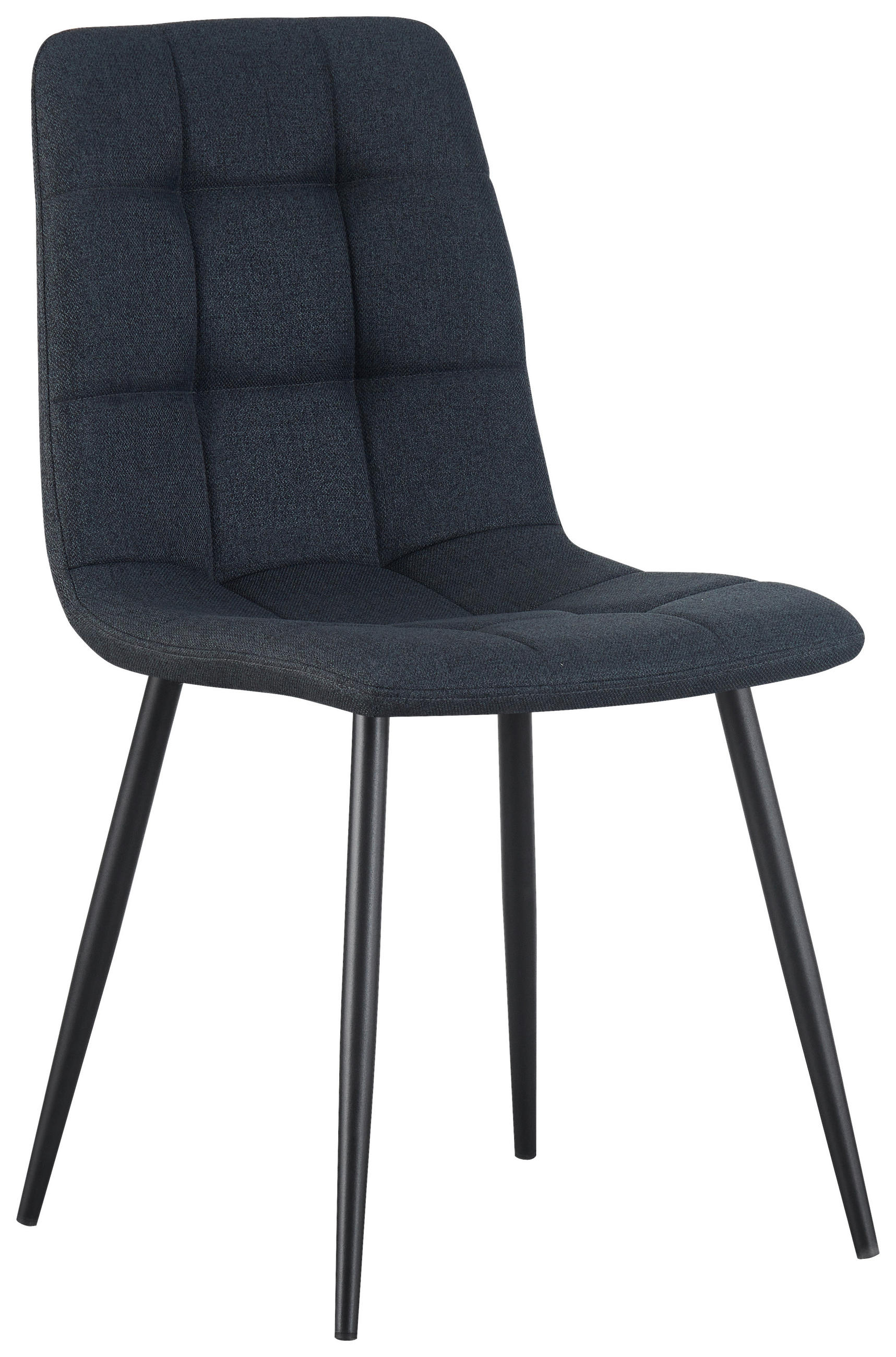 VIERFUßSTUHL - Schwarz/Grau, KONVENTIONELL, Holz/Textil (44,5/86/54,5cm) - Livetastic