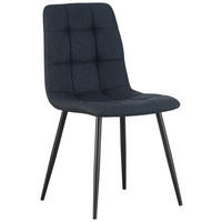 VIERFUßSTUHL - Schwarz/Grau, KONVENTIONELL, Holz/Textil (44,5/86/54,5cm) - Livetastic
