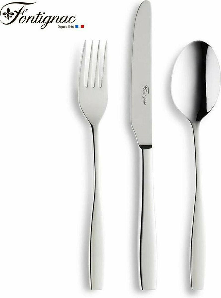SET PRIBORA ZA PREDJELO  3-dijelni     Fontignac  - srebrne boje, Basics, metal