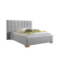 POLSTERBETT 140/200 cm,  in Grau,  - Naturfarben/Grau, MODERN, Holz/Textil (140/200cm) - Livetastic