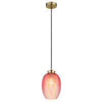 ZÁVĚSNÉ SVÍTIDLO, 18/120 cm  - černá/ostružinová, Basics, kov/textil (18/120cm) - Globo