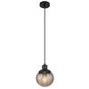 HÄNGELEUCHTE 15/150 cm   - Klar/Schwarz, Design, Glas/Kunststoff (15/150cm) - Globo