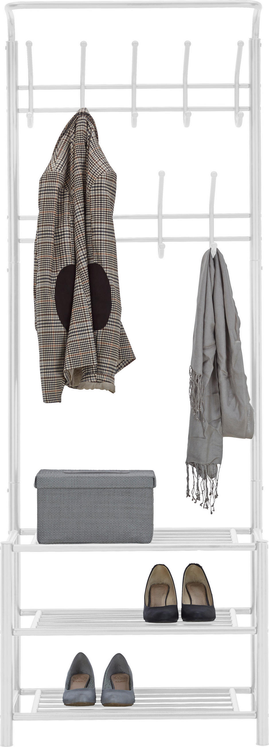 KLÄDHÄNGARE - vit, Design, metall (67/185/32cm) - Best Price