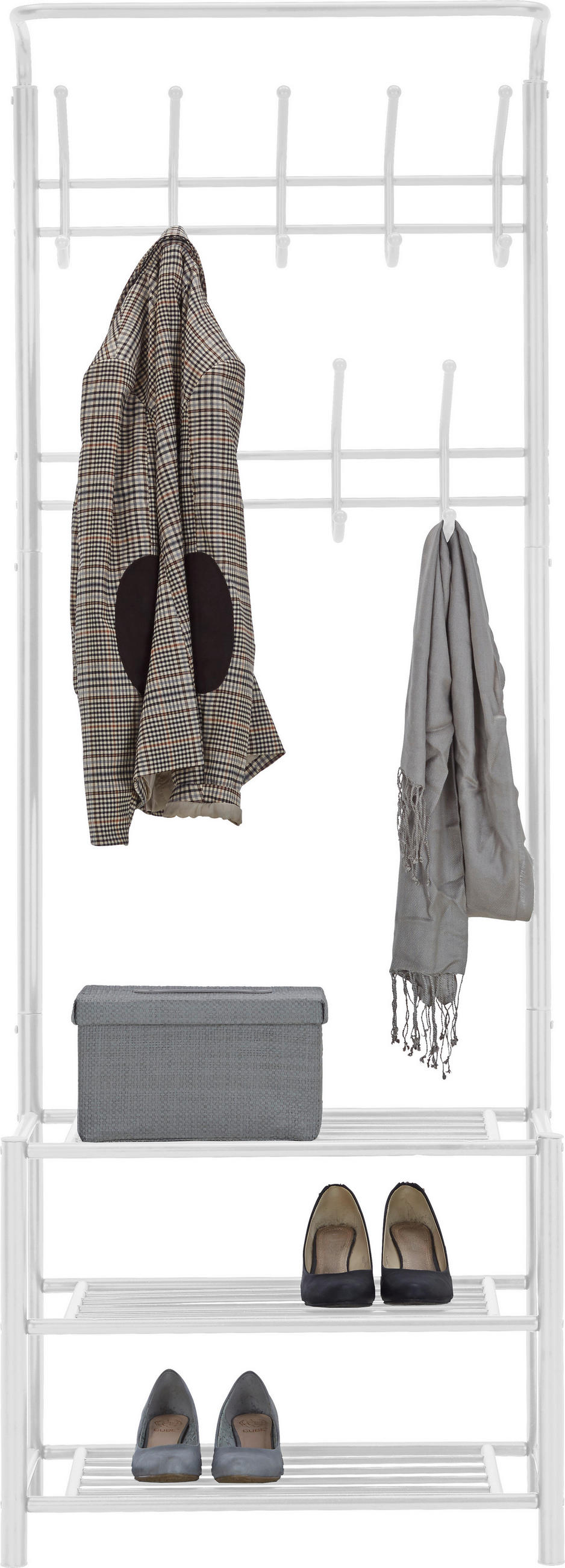 KLÄDHÄNGARE - vit, Design, metall (67/185/32cm) - Best Price