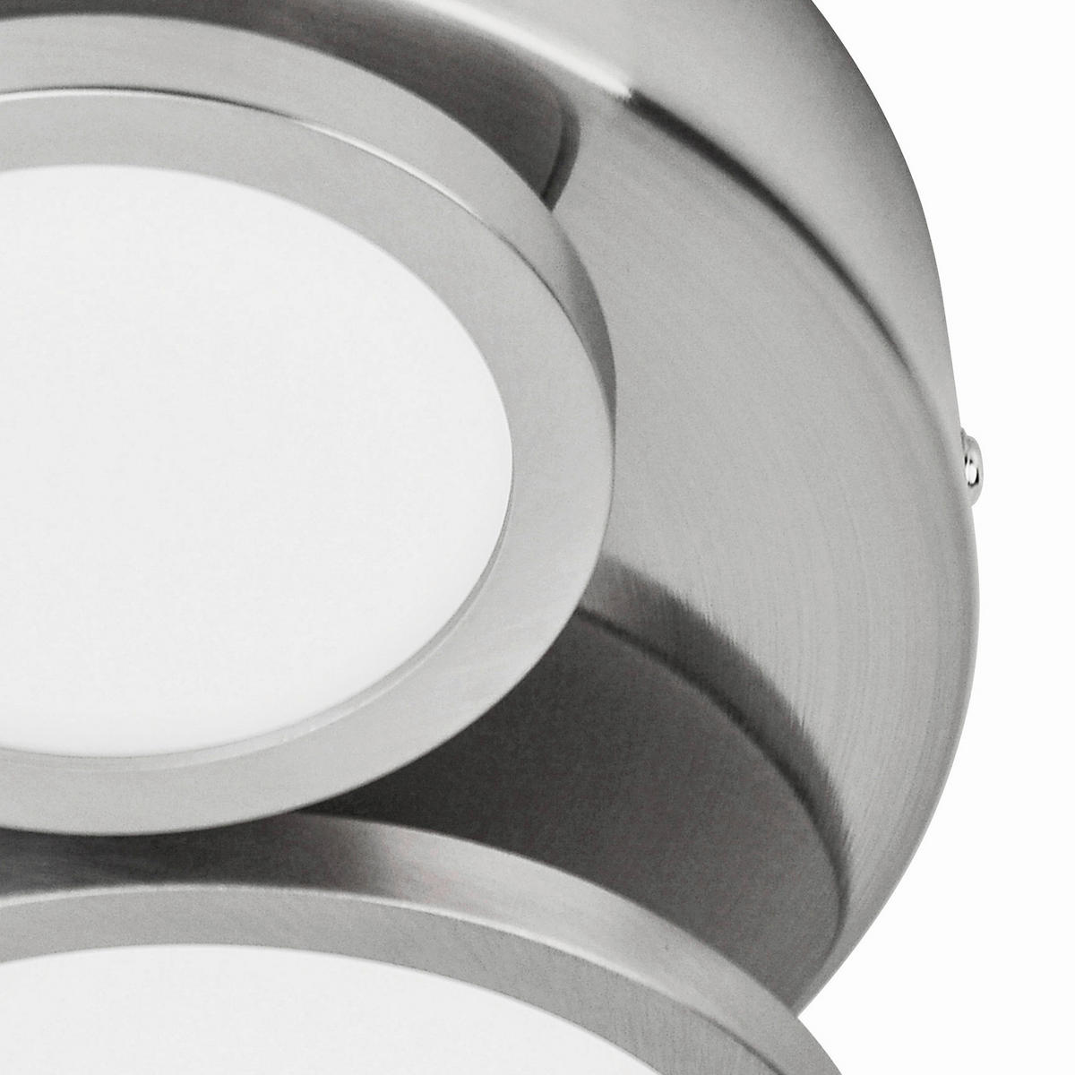 LED-DECKENLEUCHTE 24,5/7,4 cm   - Silberfarben, Design, Metall (24,5/7,4cm) - Globo