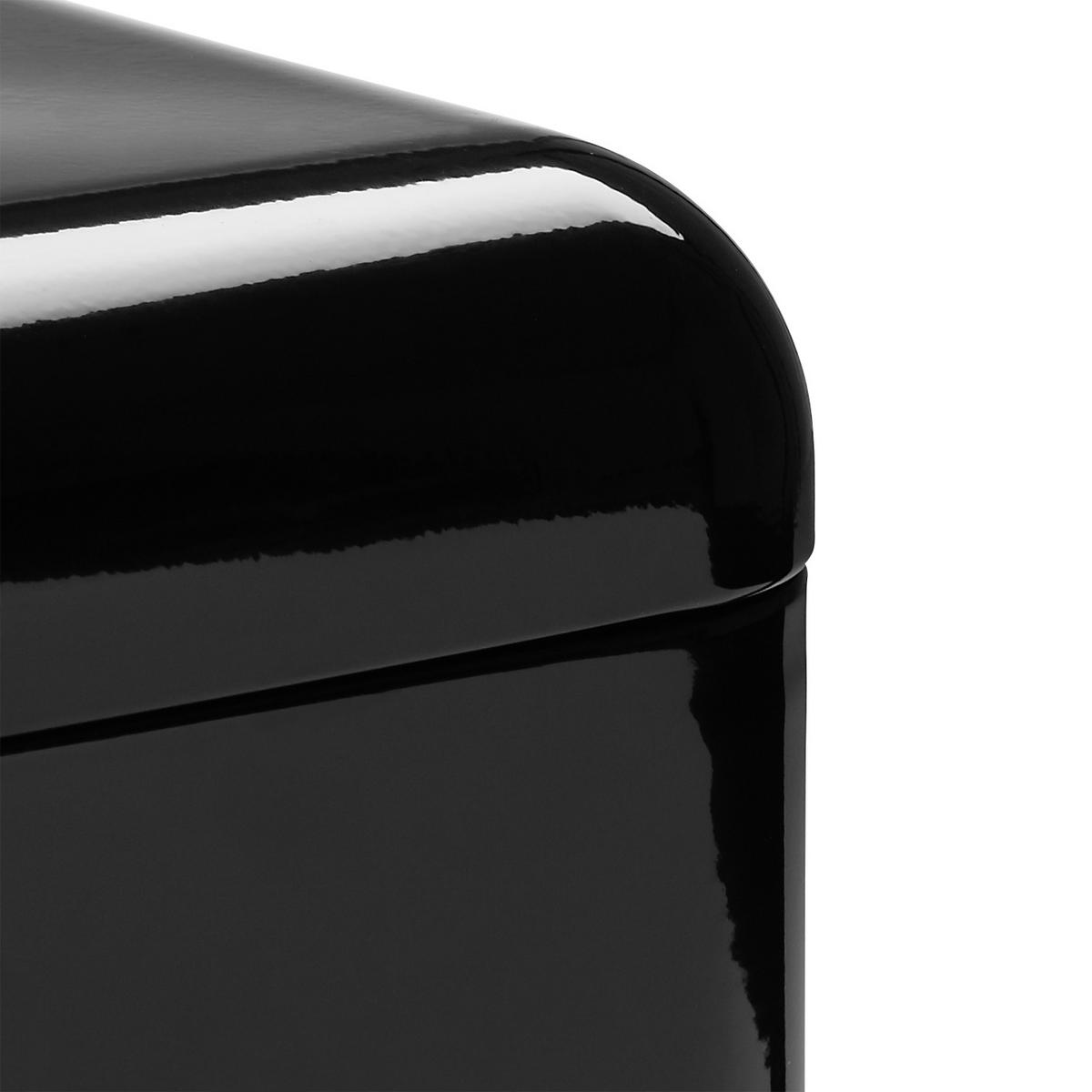 BROTKASTEN - Schwarz, Trend, Metall (42,5/23,8/17cm) - Echtwerk