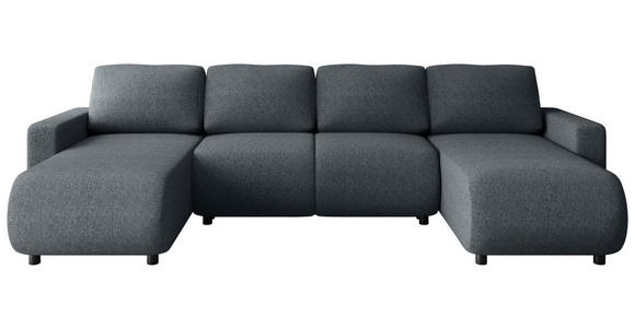 WOHNLANDSCHAFT Anthrazit Webstoff  - Anthrazit/Schwarz, MODERN, Kunststoff/Textil (150/312/150cm) - Xora