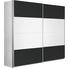 SCHWEBETÜRENSCHRANK in Grau, Weiß - Alufarben/Weiß, Design, Holzwerkstoff/Metall (226/210/62cm) - Xora SCHWEBETÜRENSCHRANK in Grau, Weiß - Alufarben/Weiß, Design, Holzwerkstoff/Metall (226/210/62cm) - Xora