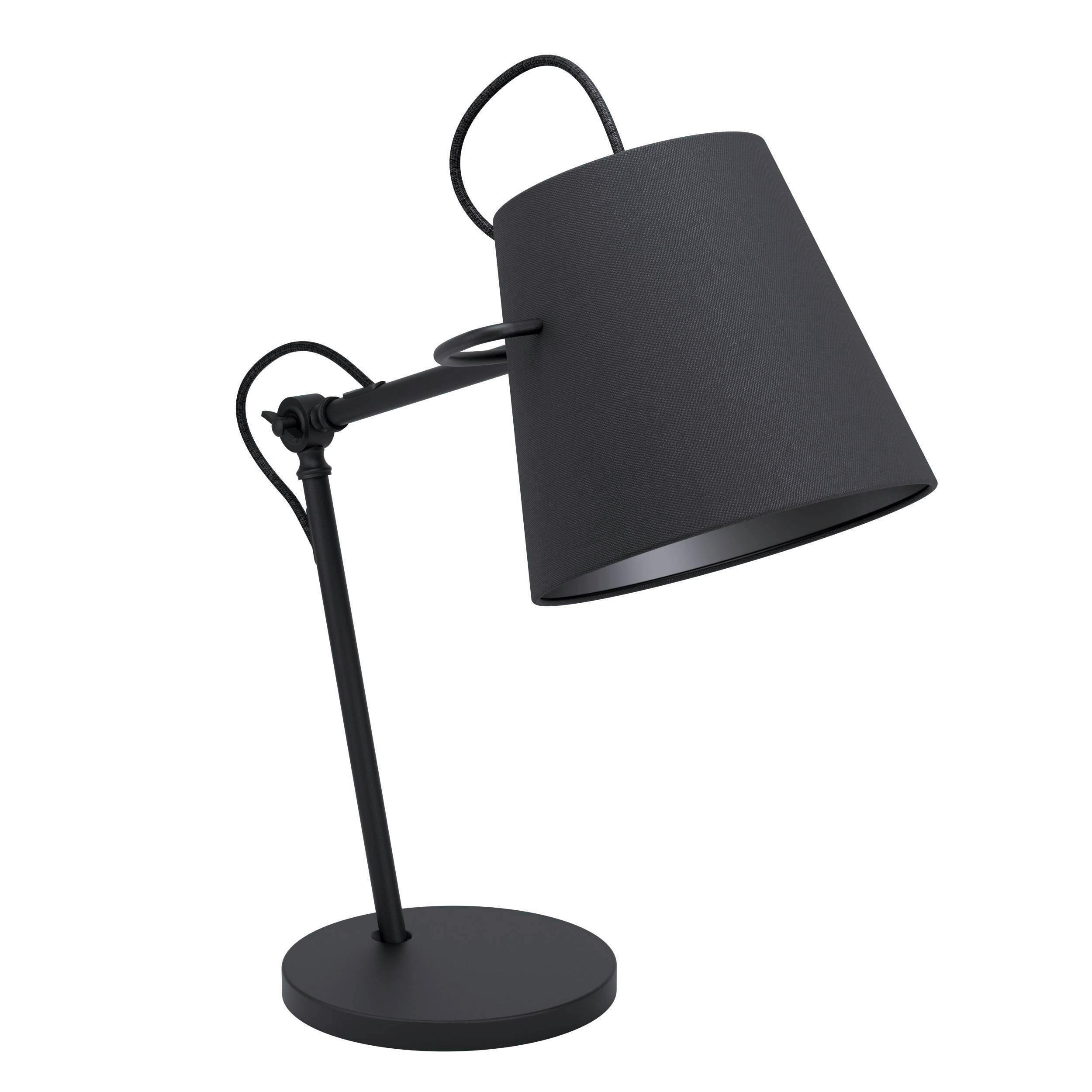 TISCHLEUCHTE 24/45/64 cm  - Schwarz, Basics, Textil/Metall (24/45/64cm) - Eglo