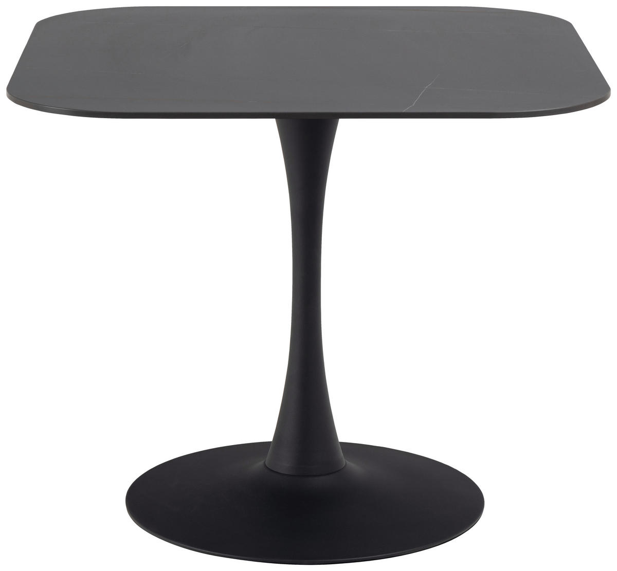 JÍDELNÍ STŮL, černá, 90/90/75 cm - černá, Design, kov/keramika (90/90/75cm) - MID.YOU