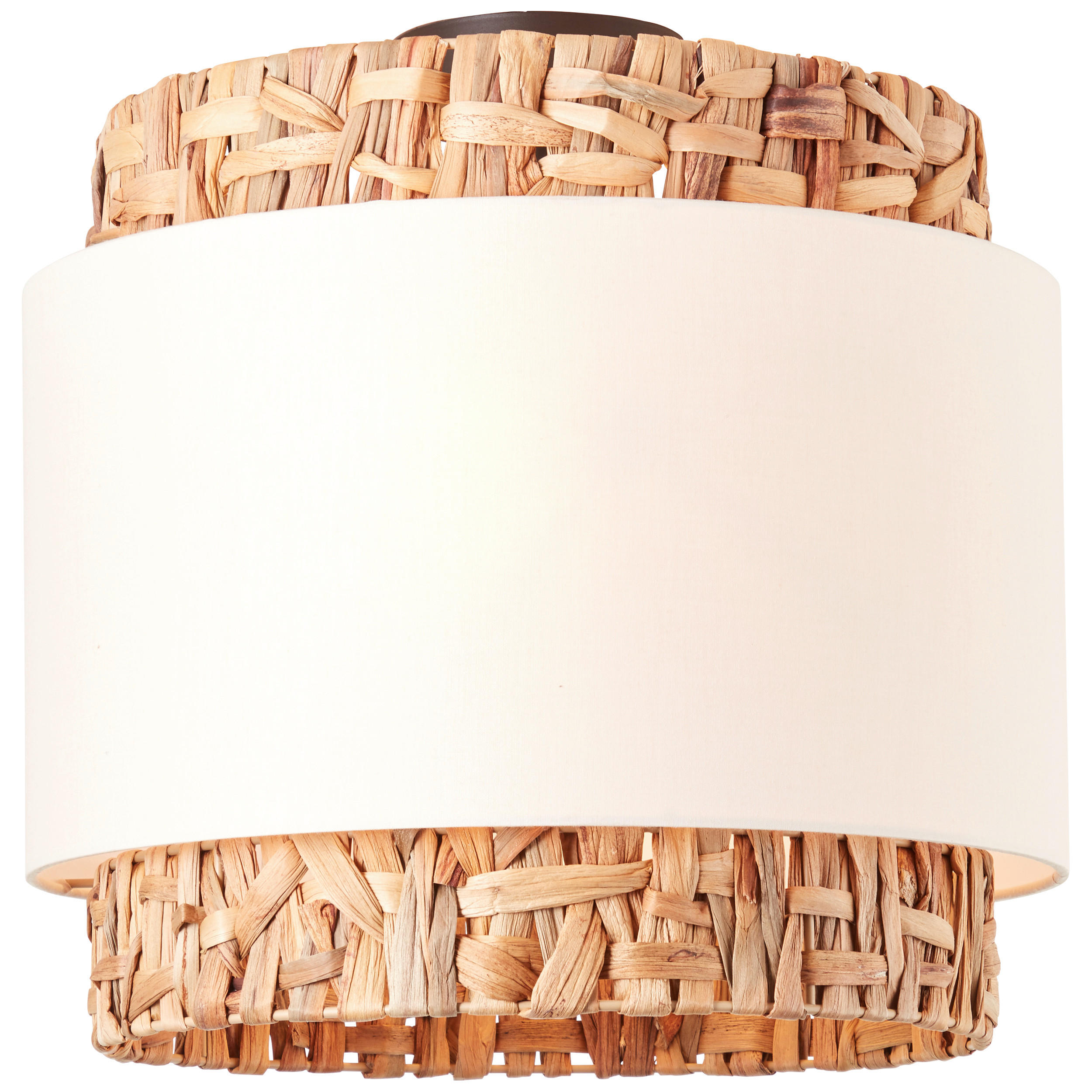 DECKENLEUCHTE    35/35/35 cm  - Natur, Naturmaterialien/Textil (35/35/35cm) - Brilliant
