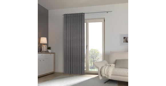 FERTIGVORHANG blickdicht - Dunkelgrau, KONVENTIONELL, Textil (140/245cm) - Esposa