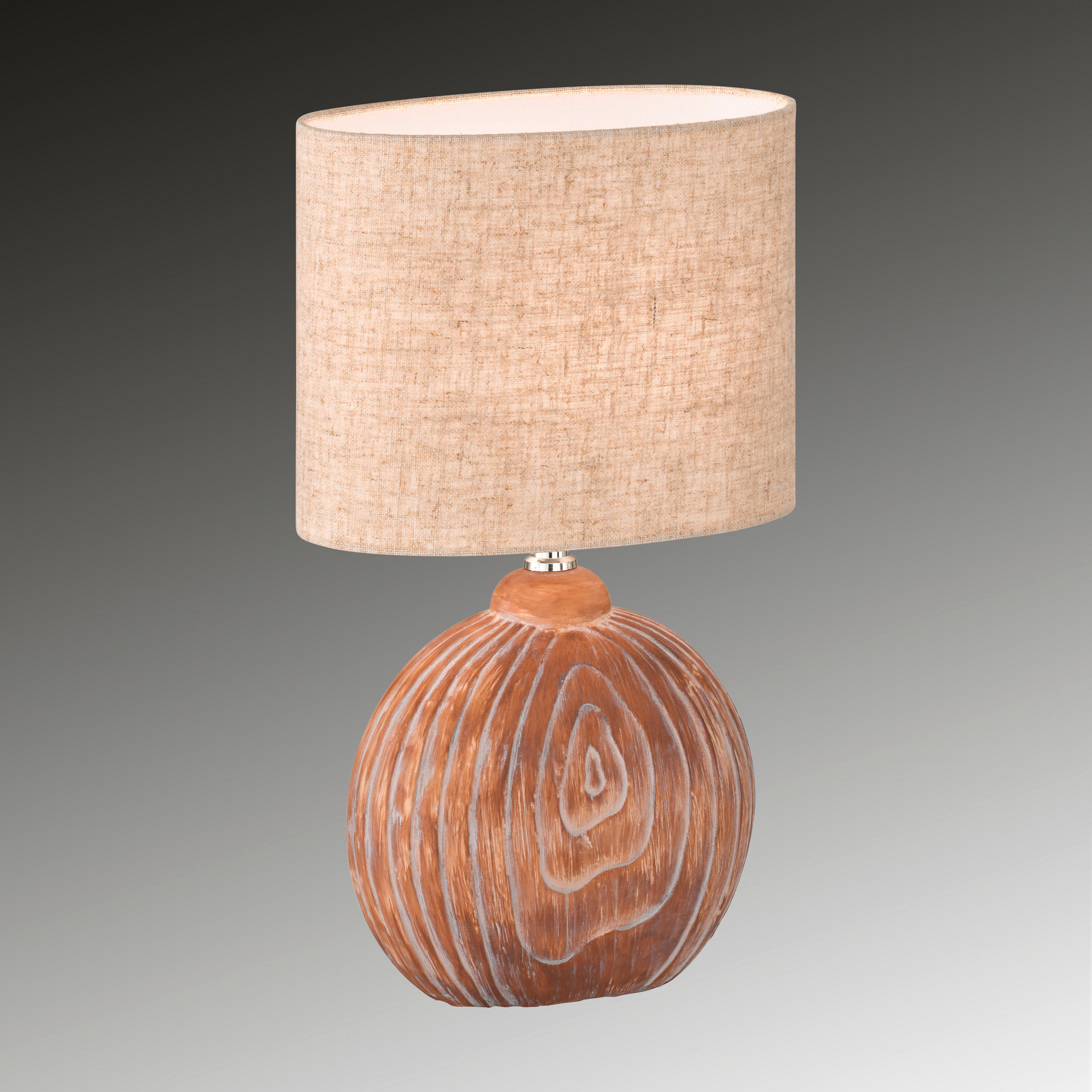BORDSLAMPA 13/39/23 cm   - eukalyptusträ färg/sandfärgad, Design, textil/keramik (13/39/23cm) - Fischer & Honsel