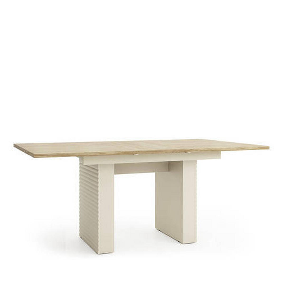 ESSTISCH Eichefarben, Kaschmir rechteckig  ausziehbar  - Kaschmir/Eichefarben, MODERN, Holzwerkstoff (140-185/90/75,3cm) - home24