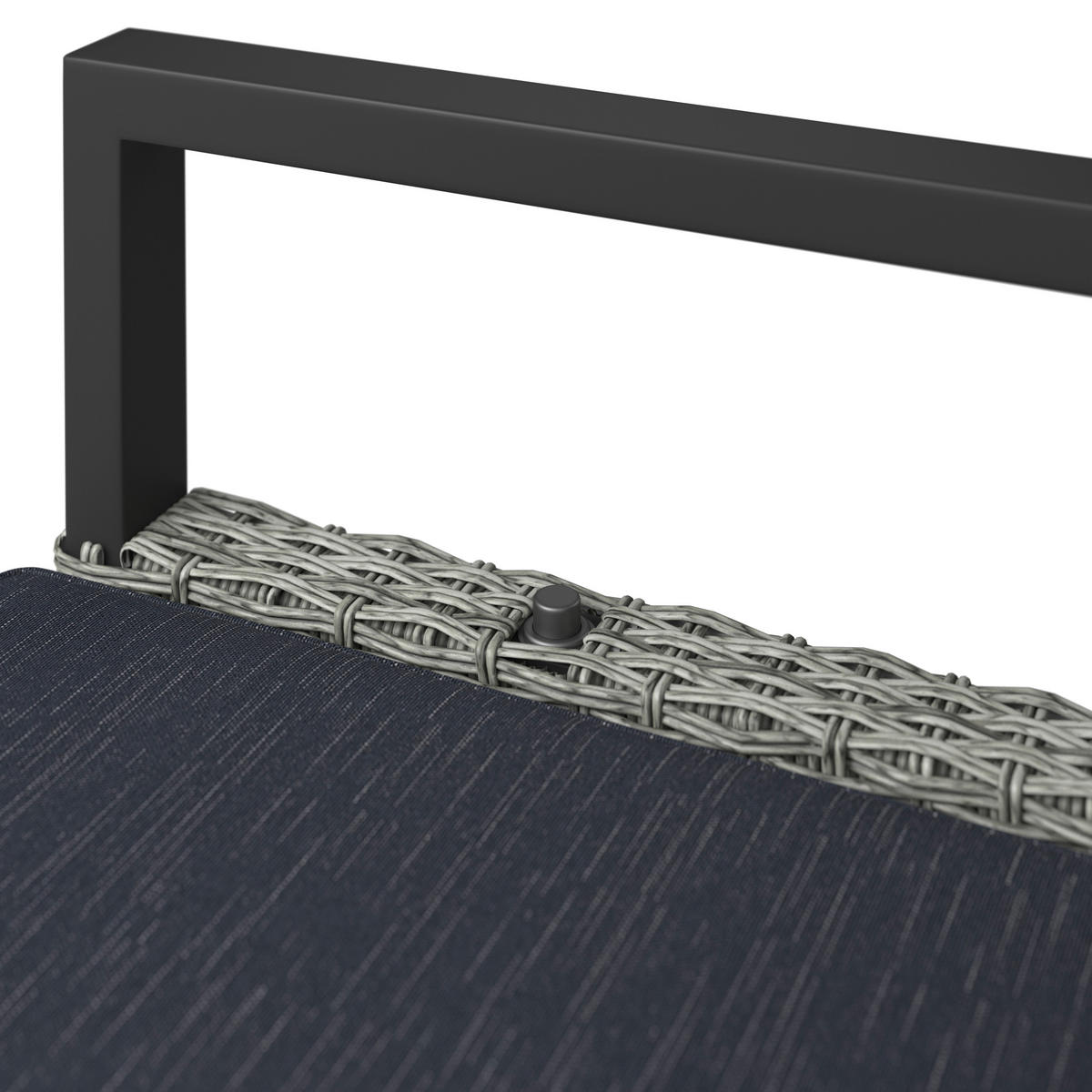 GARTENSESSEL Aluminium Anthrazit, Grau  - Anthrazit/Grau, Design, Kunststoff/Textil (57/110/68cm) - Ambia Garden