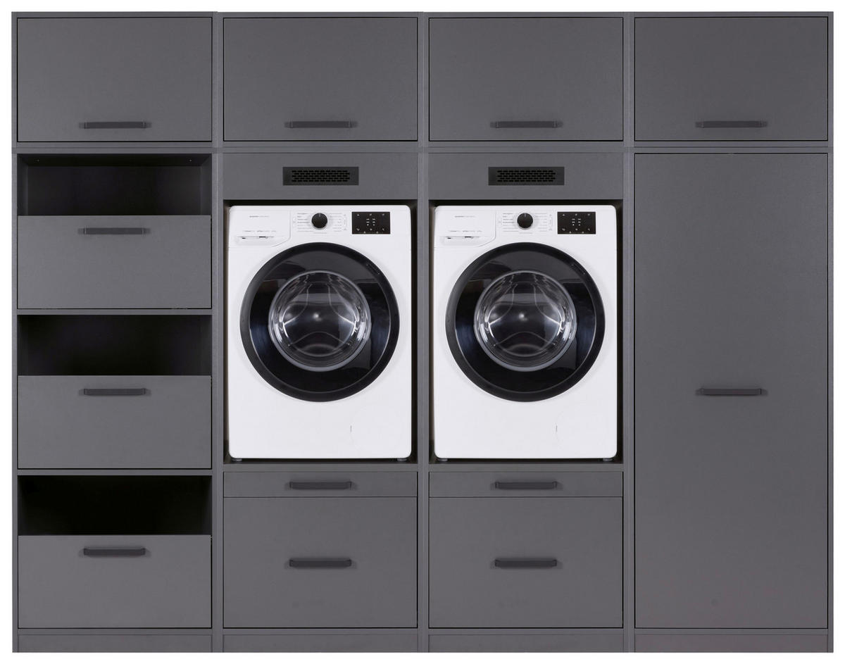 HAUSWIRTSCHAFTSRAUM 268/208/68 cm  in Anthrazit  - Anthrazit, MODERN, Holzwerkstoff (268/208/68cm) - home24