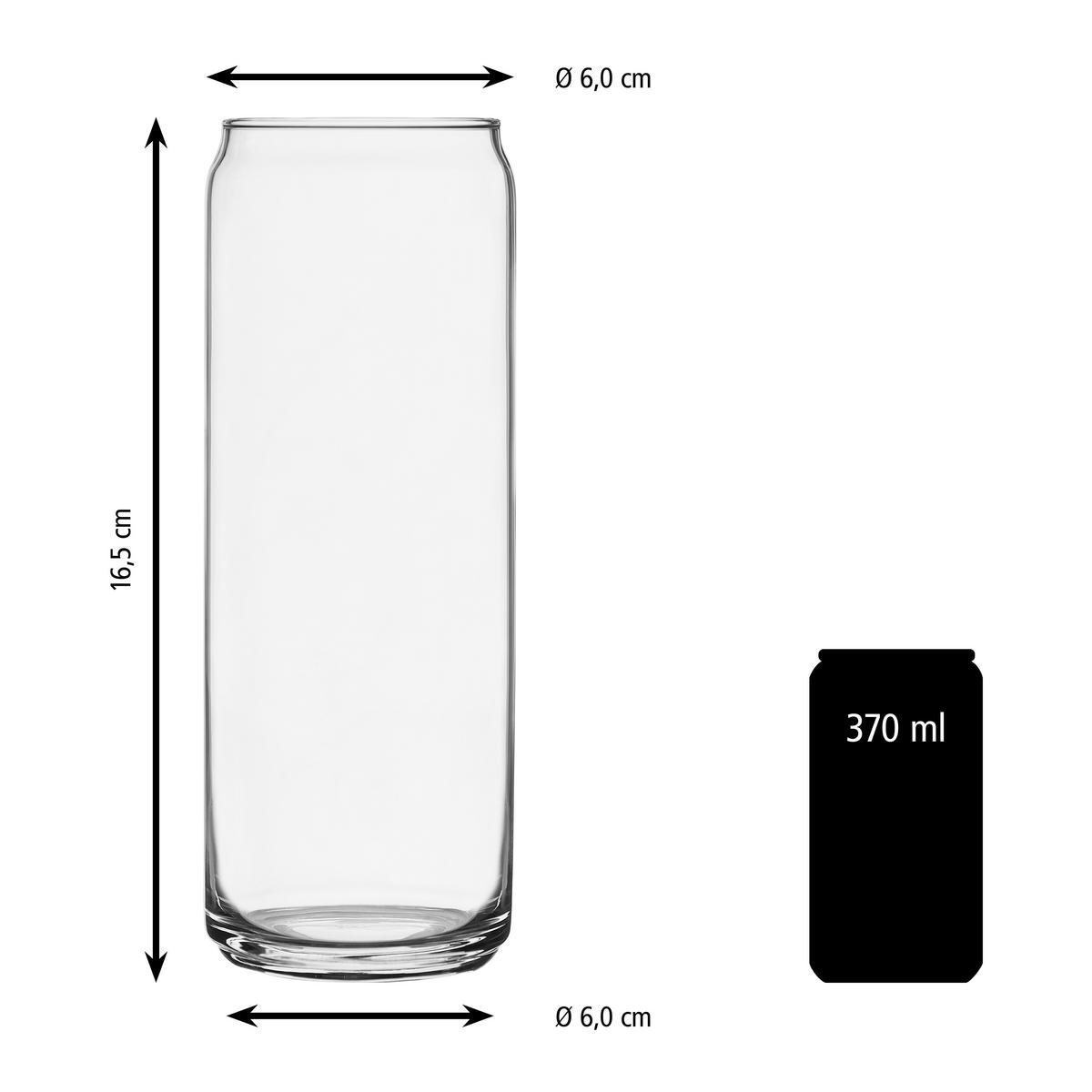 GLÄSERSET GLASS CANS  24-teilig  - Klar, Basics, Glas (6/16,5cm)