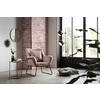 SESSEL in Samt Rosa  - Messingfarben/Rosa, MODERN, Textil/Metall (68/82/75cm) - Livetastic