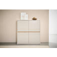 HIGHBOARD  in 117/120/40 cm  - Kaschmir/Eichefarben, Trend, Holzwerkstoff (117/120/40cm) - Xora