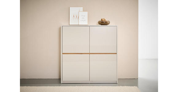 HIGHBOARD  in 117/120/40 cm  - Kaschmir/Eichefarben, Trend, Holzwerkstoff (117/120/40cm) - Xora