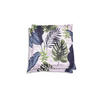 GARTENSITZKISSEN 2-er Set Blätter  - Blau/Hellgrau, Basics, Textil (50/7/50cm)