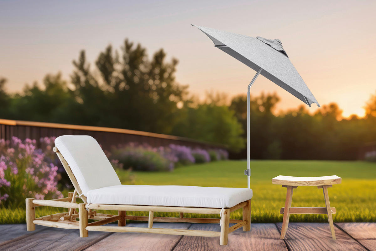 GARTENHOCKER  - Naturfarben, Design, Holz (45/45/25cm) - Livetastic