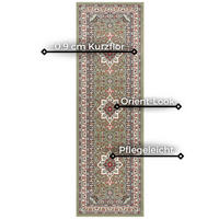 LÄUFER 80/250 cm Mirkan  - Multicolor/Olivgrün, Basics, Kunststoff/Textil (80/250cm)