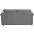 2,5-SITZER  in Chenille Grau  - Schwarz/Grau, KONVENTIONELL, Kunststoff/Textil (196/88/86cm) - Carryhome