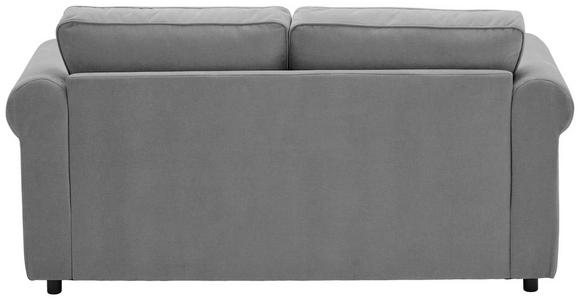 2,5-SITZER  in Chenille Grau  - Schwarz/Grau, KONVENTIONELL, Kunststoff/Textil (196/88/86cm) - Carryhome