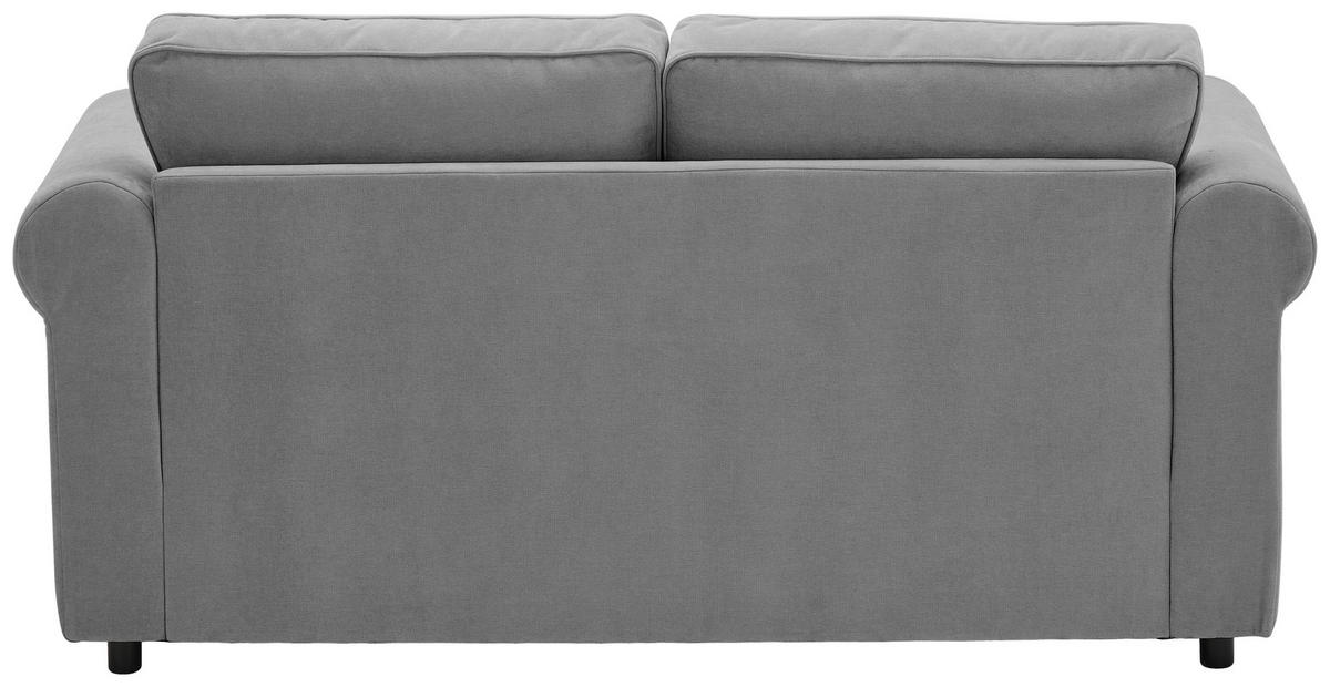 2,5-SITZER Chenille Grau  - Schwarz/Grau, KONVENTIONELL, Kunststoff/Textil (196/88/86cm) - Carryhome