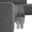ECKSOFA  in Mikrofaser Grau  301/207 cm  - Schwarz/Grau, Design, Textil/Metall (301/207cm) - Xora