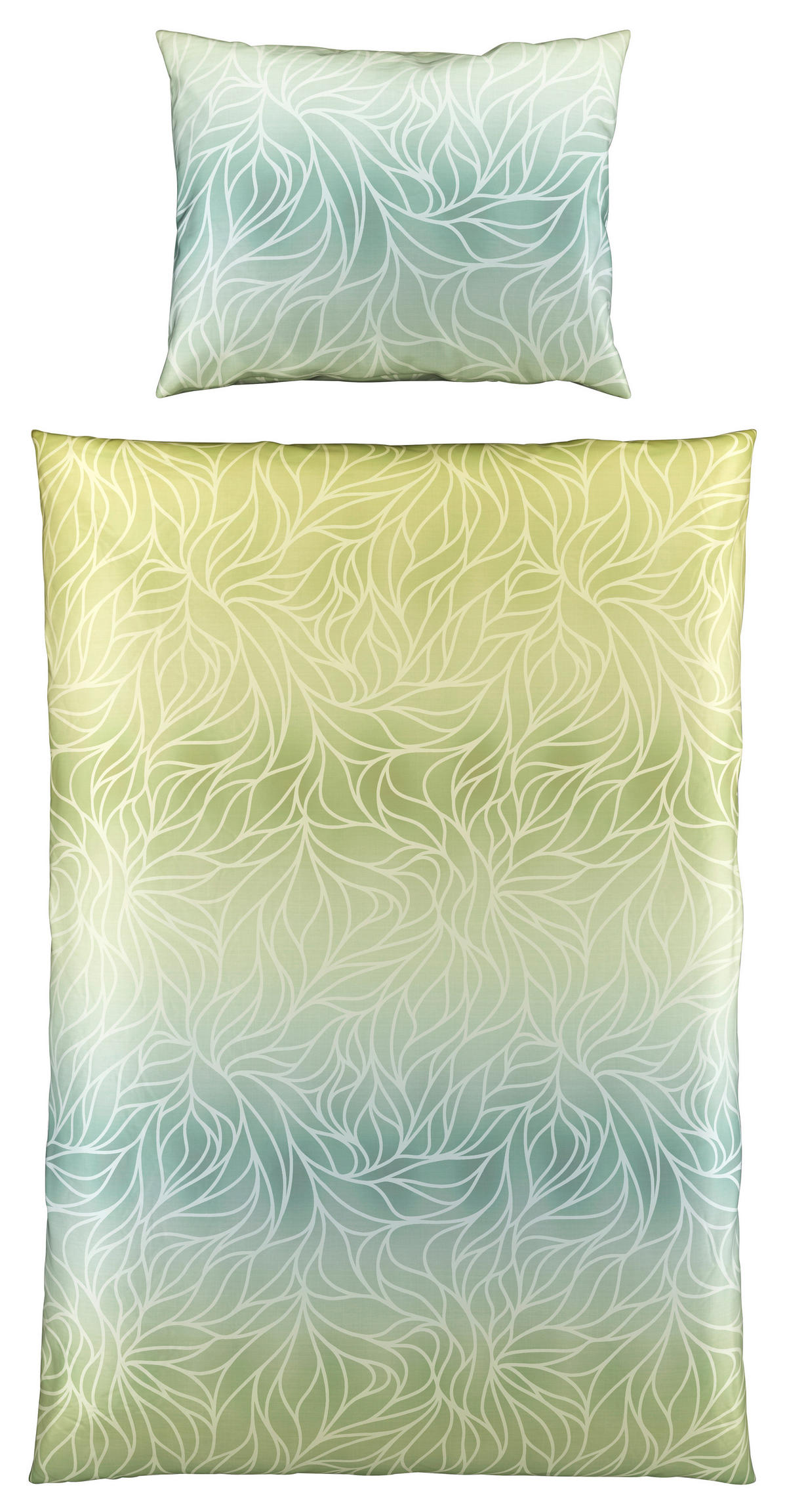 POSTEĽNÁ BIELIZEŇ, satén, zelená, 140/200 cm - zelená, Konventionell, textil (140/200cm) - Esposa
