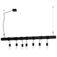 ZÁVĚSNÉ SVÍTIDLO, 150/95/200 cm  - černá, Basics, kov (150/95/200cm) - Eglo