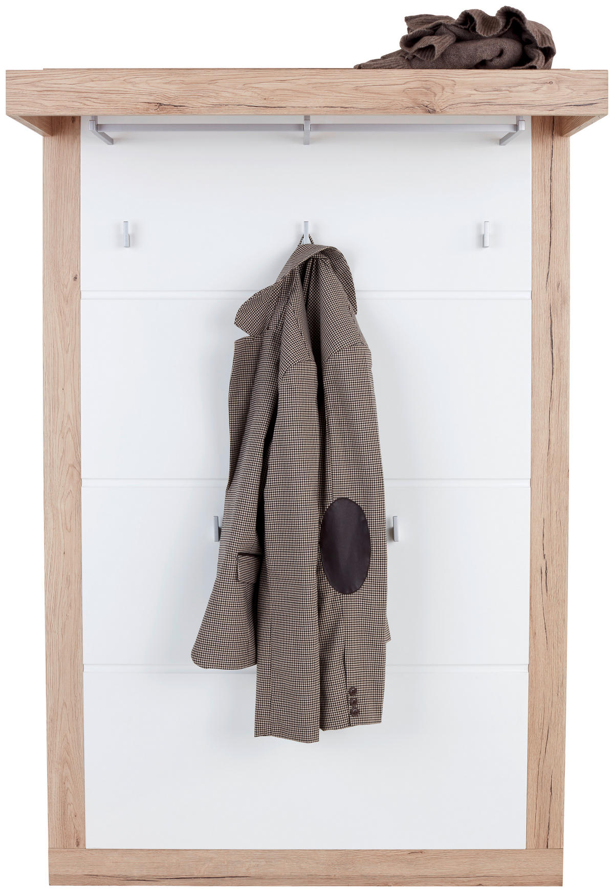 GARDEROBNI PANEL - barve hrasta/bela, Konvencionalno, leseni material (94,9/147,7/34cm) - Xora