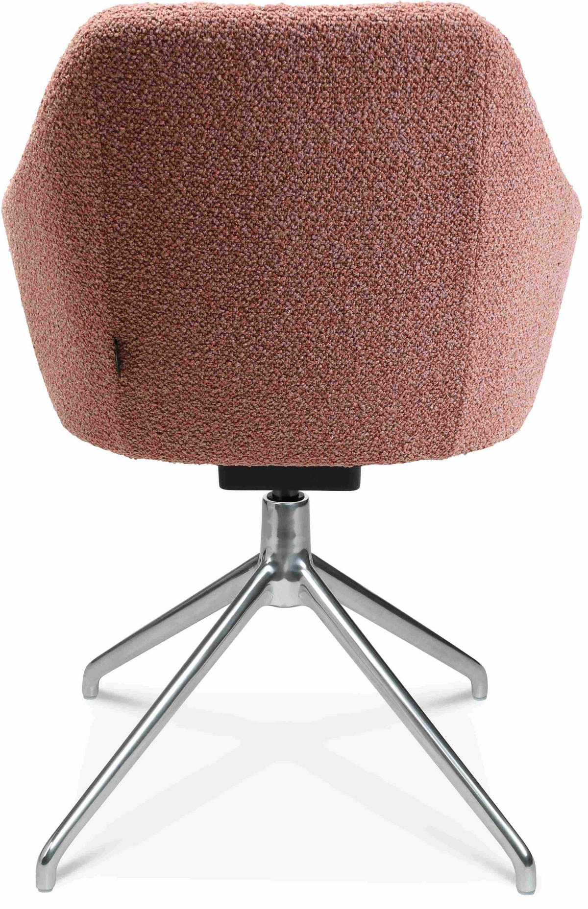 ARMLEHNSTUHL  in Aluminium Flachgewebe  - Alufarben/Rosa, Design, Textil/Metall (58/81,5-84,5/60cm) - Johann Jakob