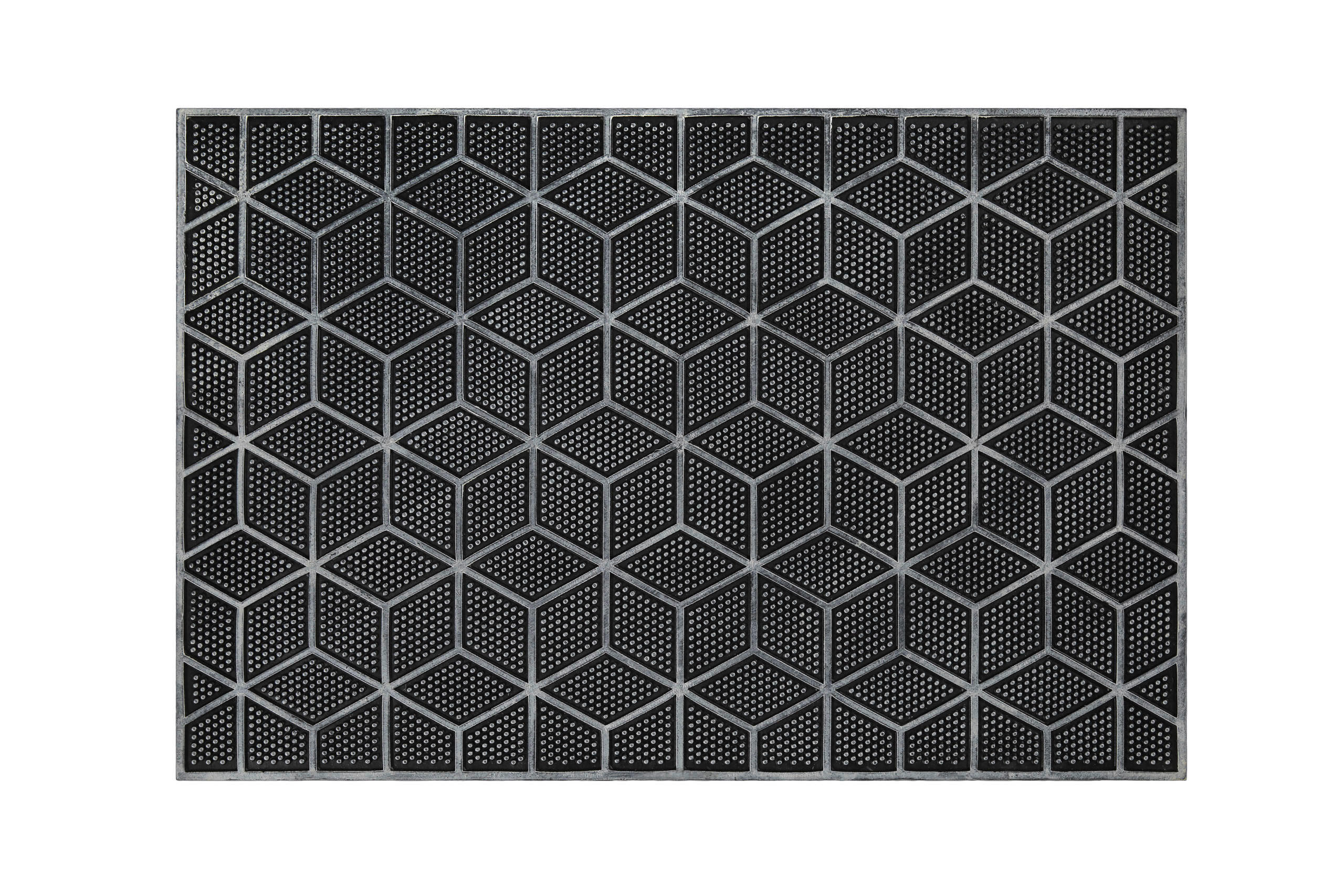 FUßMATTE 40/60 cm Bossa Groove  - Anthrazit/Silberfarben, KONVENTIONELL, Kunststoff (40/60cm) - WECON HOME