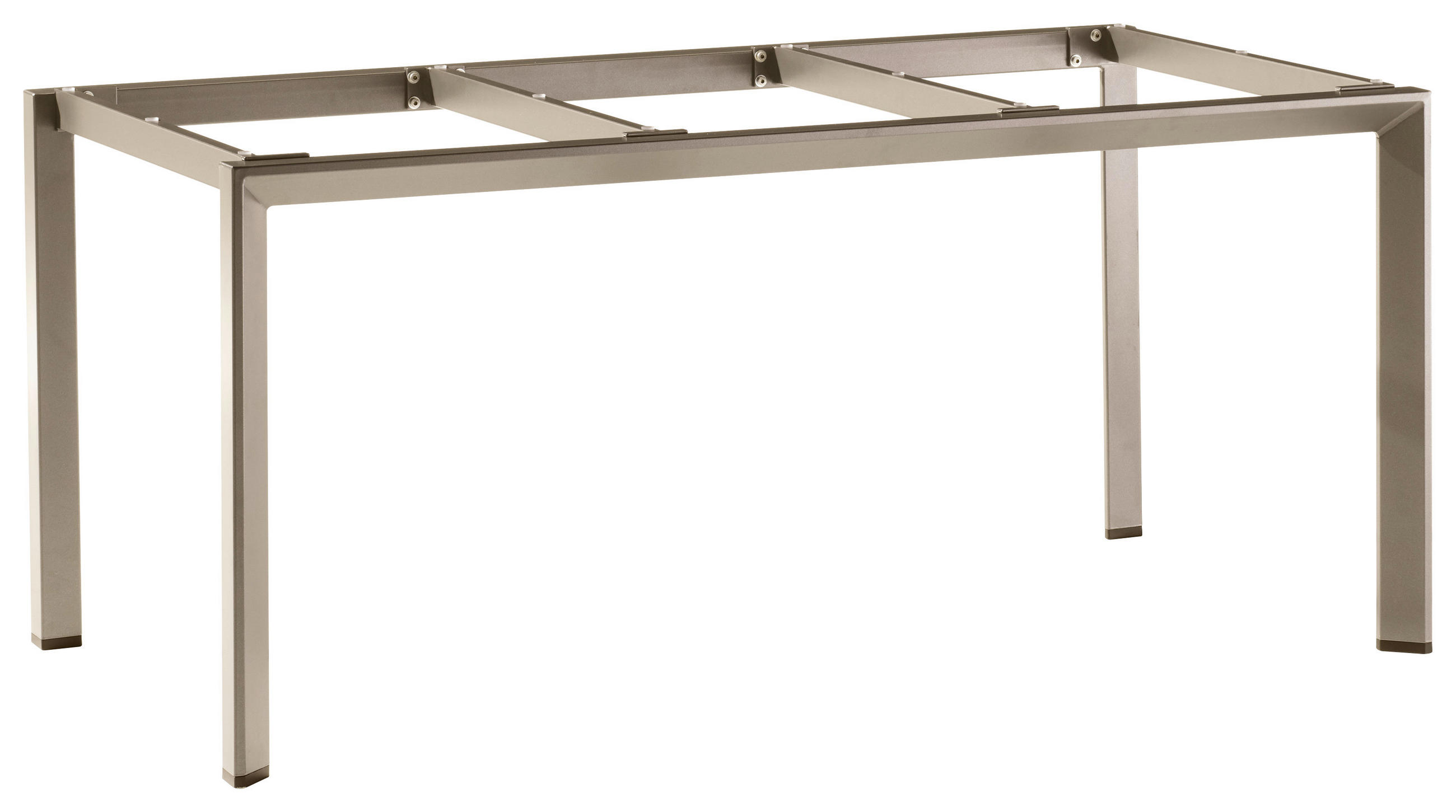 GARTENTISCHGESTELL 160/90/74 cm Metall Champagner  - Champagner, Design, Metall (160/90/74cm) - Sieger