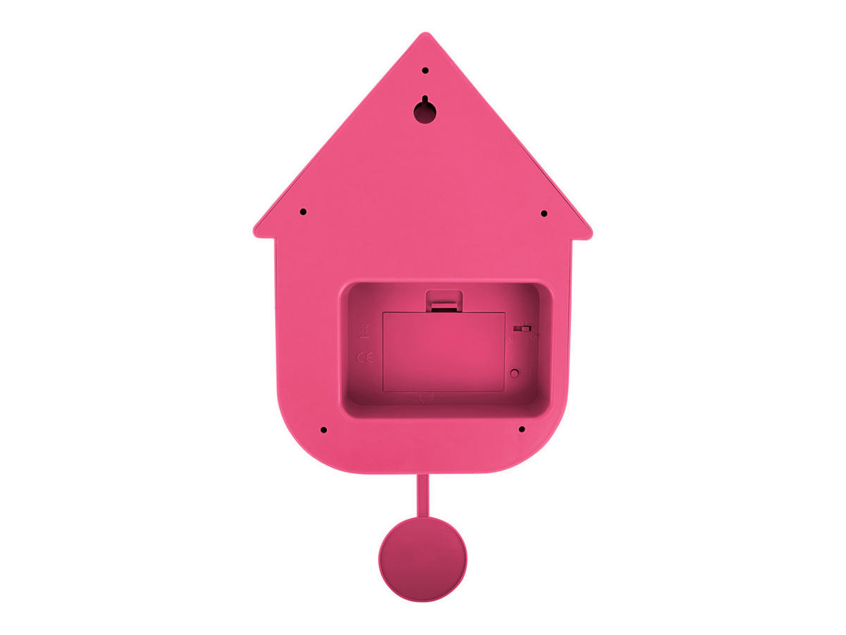 WANDUHR 21,5/41/8,5 cm   - Pink, KONVENTIONELL, Kunststoff (21,5/41/8,5cm) - Karlsson