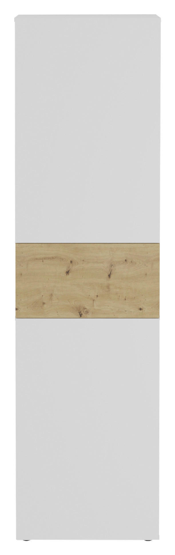 GARDEROBENSCHRANK  in 54,5/199,1/41,7 cm  - Weiß, Design, Holzwerkstoff (54,5/199,1/41,7cm) - MID.YOU