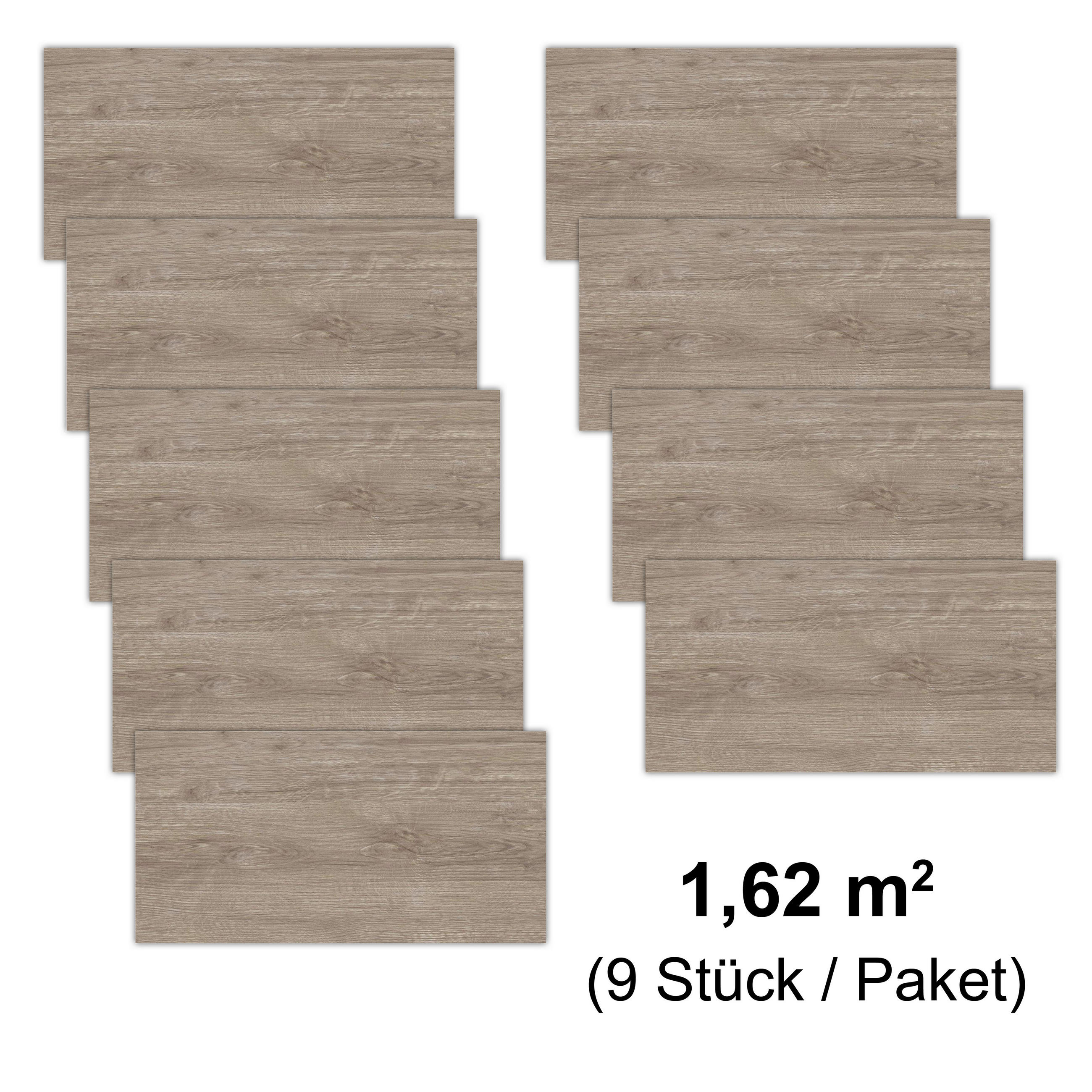 WANDPANEEL Baridecor Aqua Beige, Braun  - Beige/Braun, Design, Kunststoff (60/30/0,4cm)