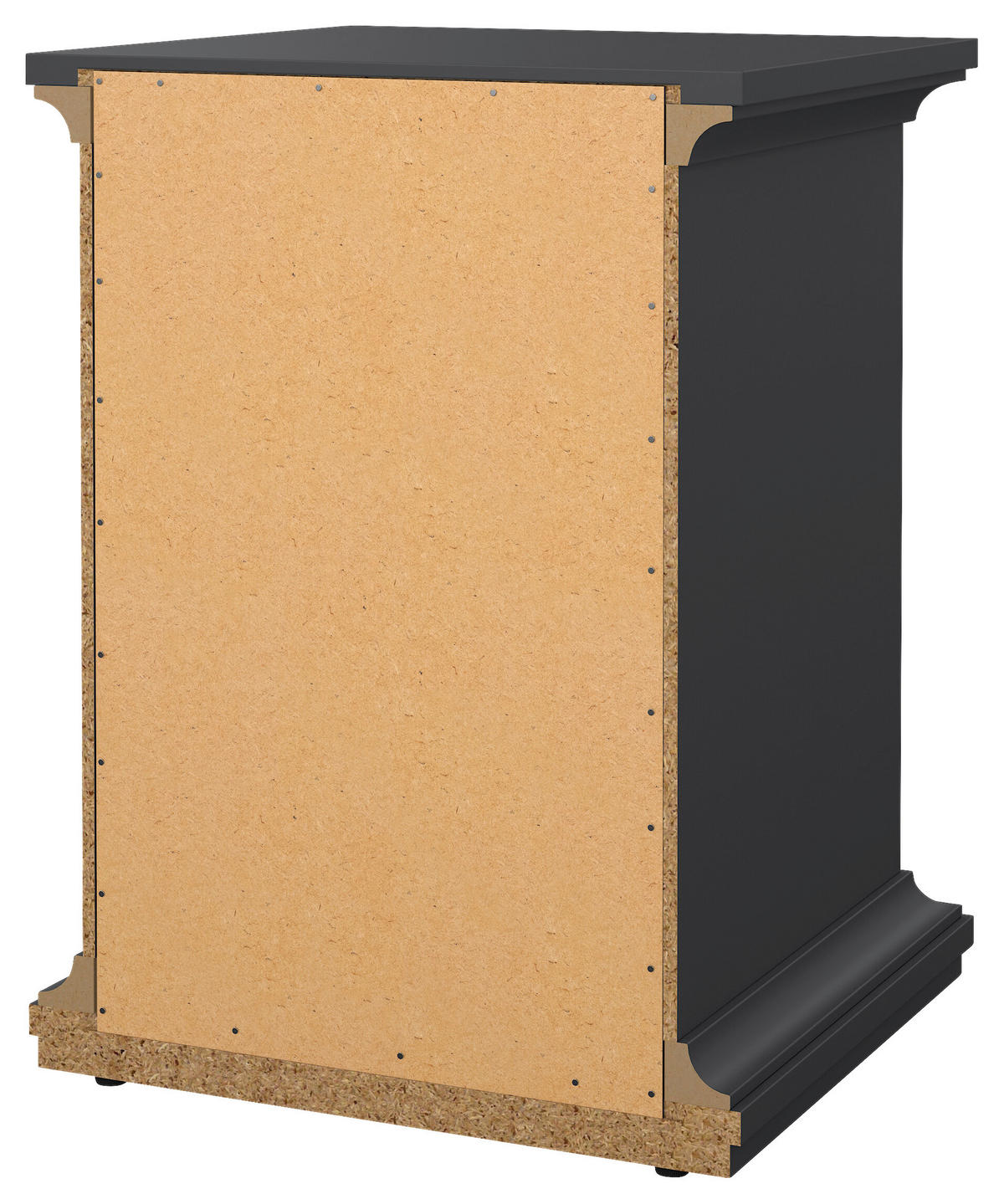 NACHTSCHRANK 43,6/58,8/40 cm  - Messingfarben/Grau, MODERN, Holzwerkstoff/Metall (43,6/58,8/40cm) - MID.YOU
