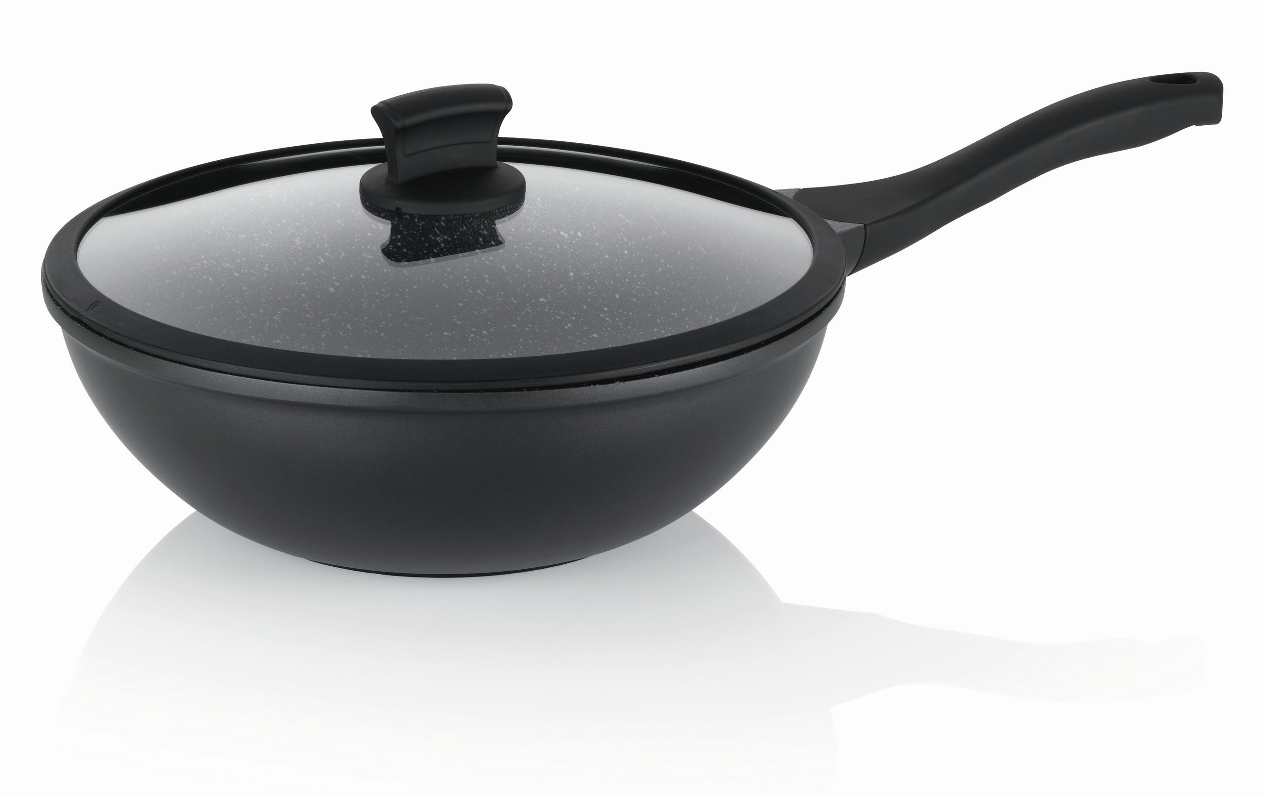 WOK Stella Nova  - Schwarz, KONVENTIONELL, Metall (30/10cm) - Kela