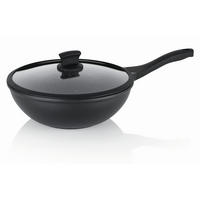 WOK Stella Nova  - Schwarz, KONVENTIONELL, Metall (30/10cm) - Kela