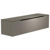 LOWBOARD  in 160/41/45 cm  - Schwarz/Grau, Design, Glas/Holzwerkstoff (160/41/45cm) - Moderano