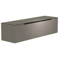 LOWBOARD  in 160/41/45 cm  - Schwarz/Grau, Design, Glas/Holzwerkstoff (160/41/45cm) - Moderano