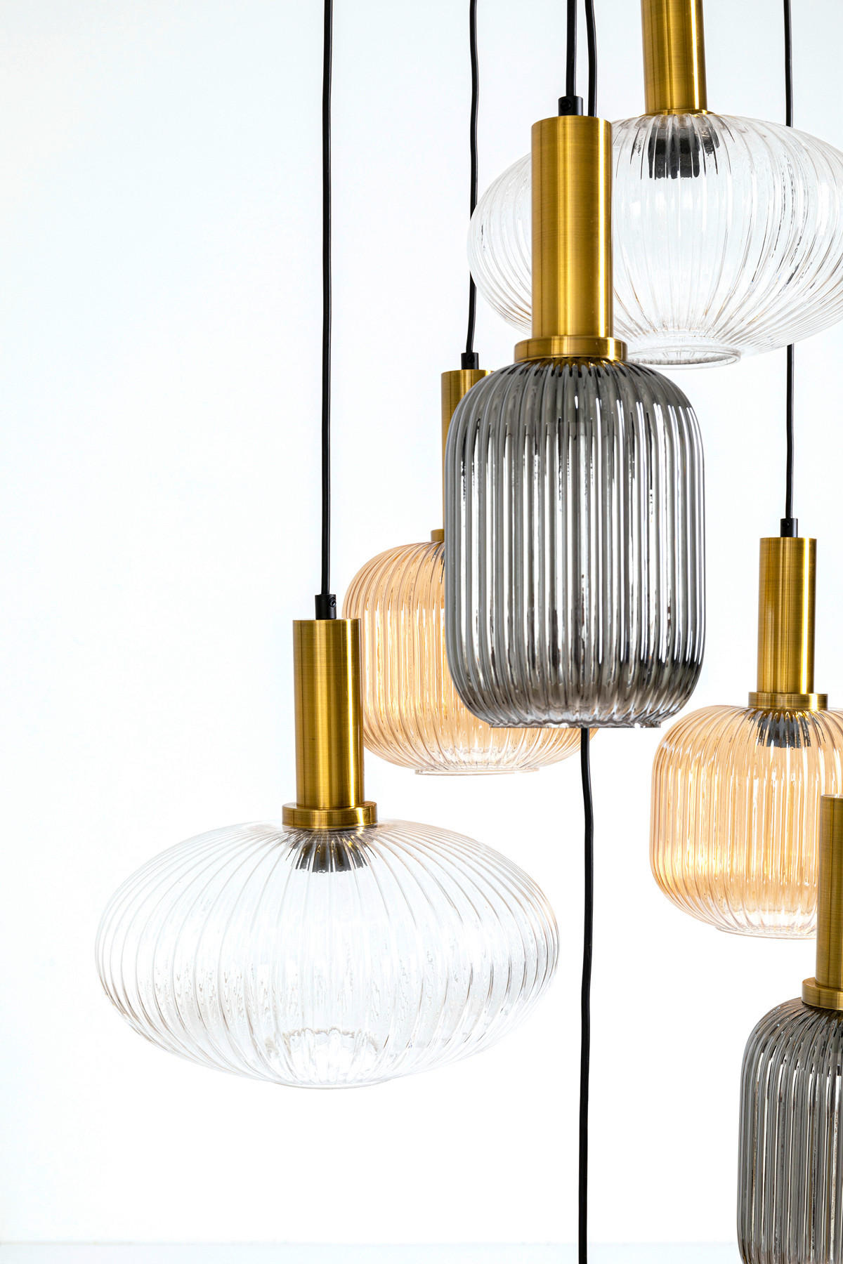 Thumbnail - Kare-Design Hängeleuchte Lobby, Metall, Glas, 80x200x80 cm, Lampen & Leuchten, Innenbeleuchtung, Hängelampen, Esstischla...