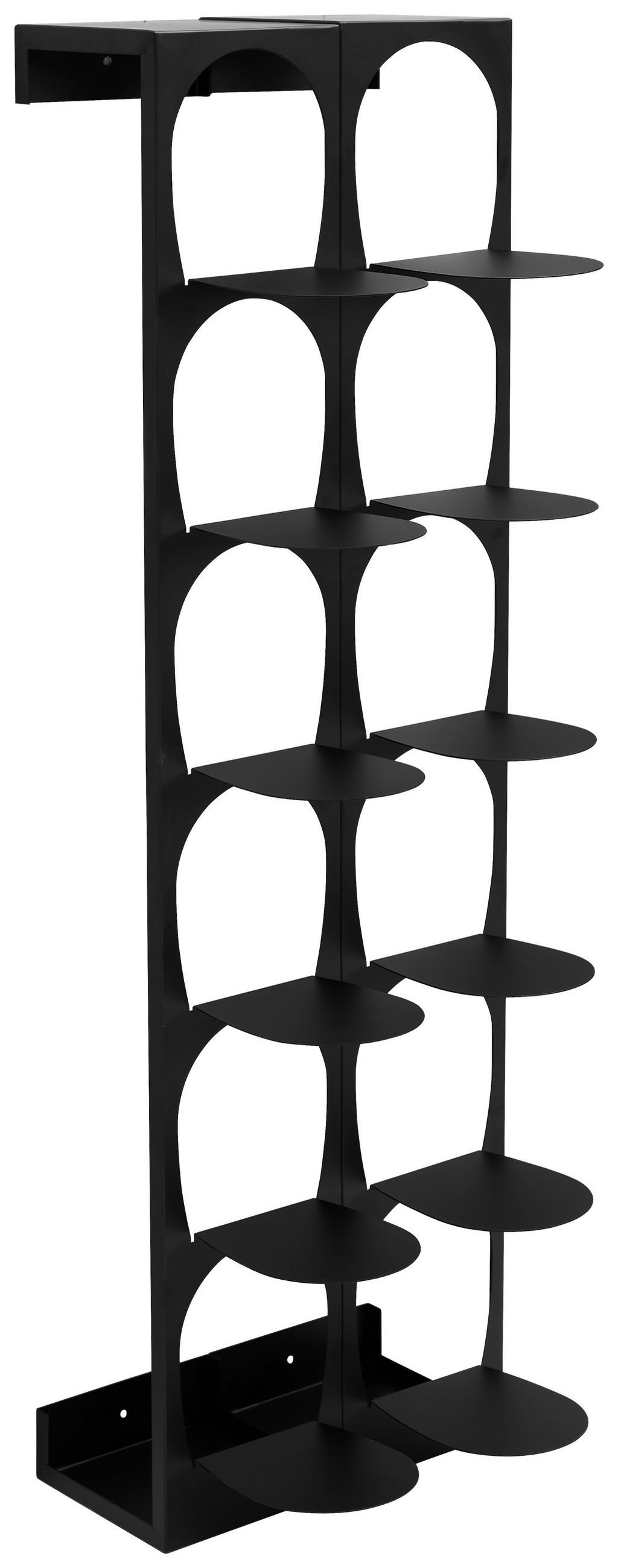 REGÁL NA BOTY, černá, 30/100/30 cm - černá, Basics, kov (30/100/30cm) - Carryhome